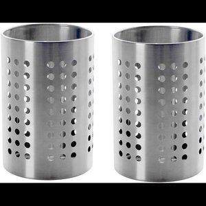 Ikea Caddy Utensils Storage Stainless Steel 7" (2 Pack)
